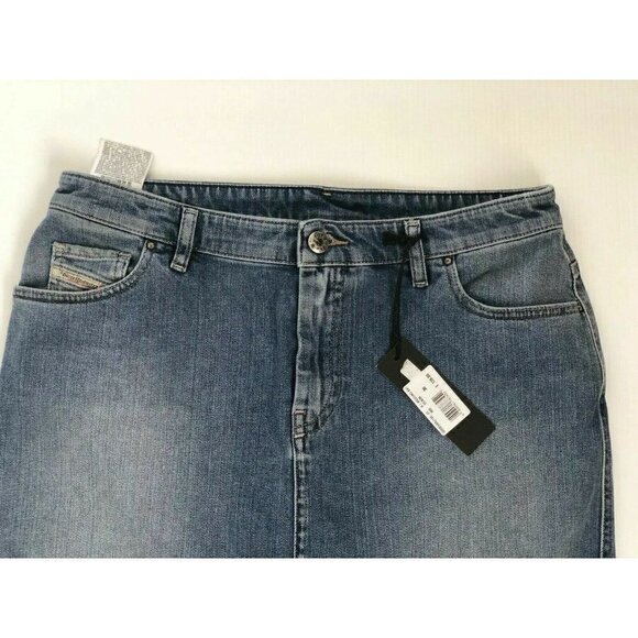 Diesel Womens R- Modung Blue Denim Skirt - Picture 8 of 12